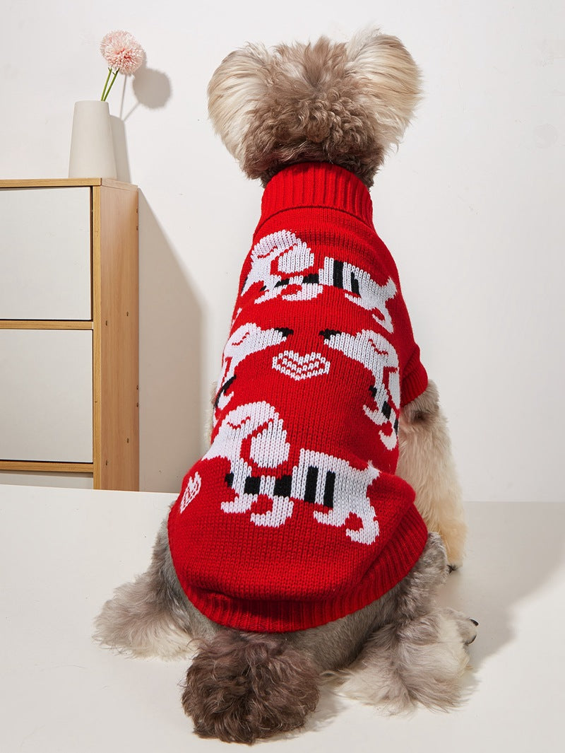 Christmas Deer Pet Knitted Sweater