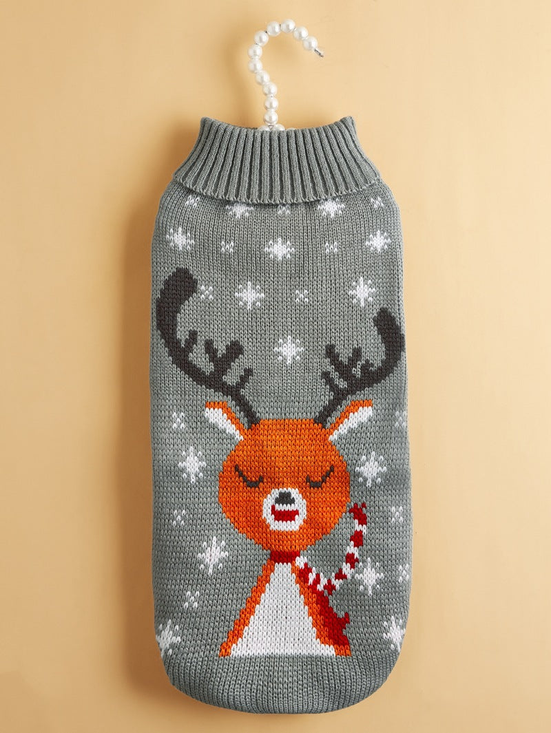 Christmas Deer Pet Knitted Sweater