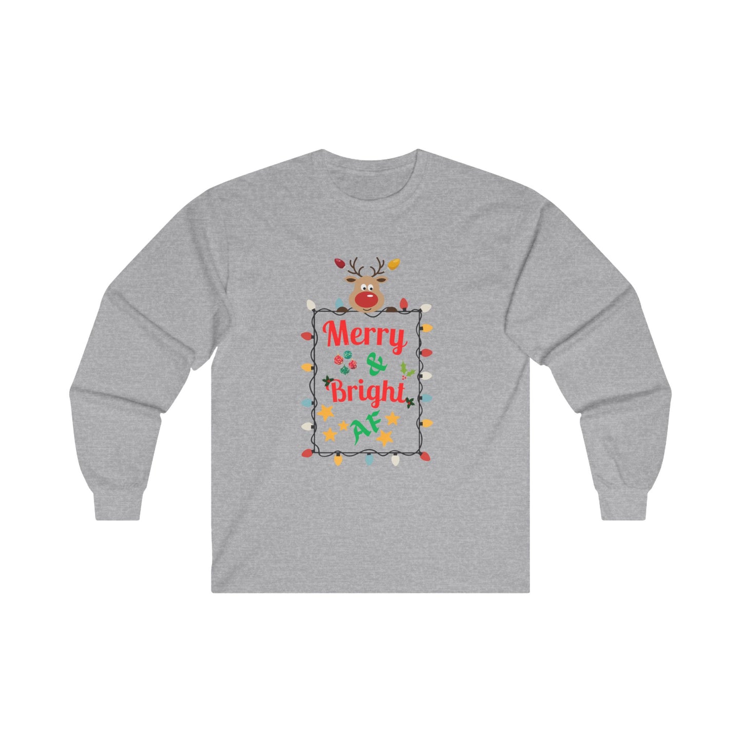 Merry and Bright AF Holiday Sweater Design