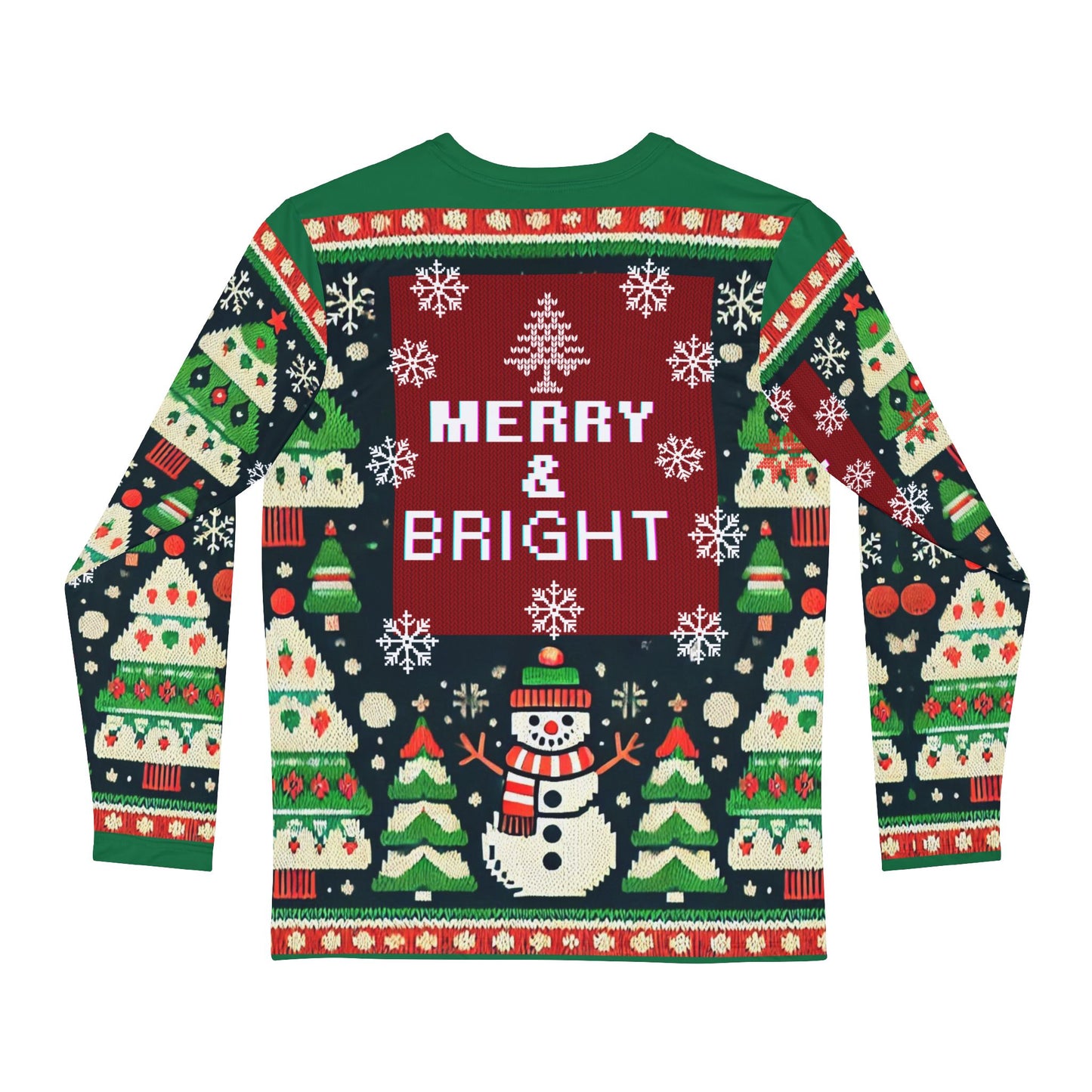 Christmas Long Sleeve Shirt - Merry & Bright Holiday Tee