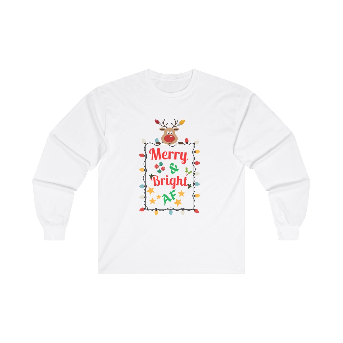 Merry and Bright AF Holiday Sweater Design