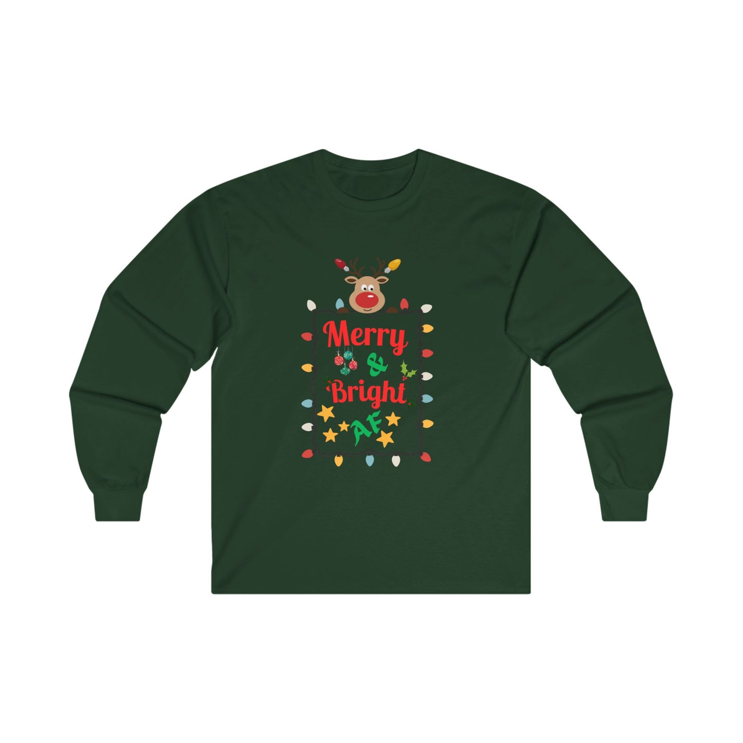 Merry and Bright AF Holiday Sweater Design