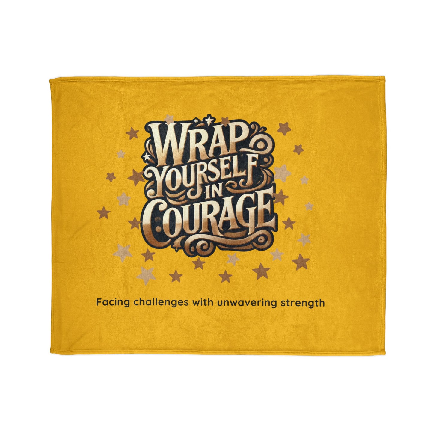 Wrap Yourself in Courage Cozy Blanket