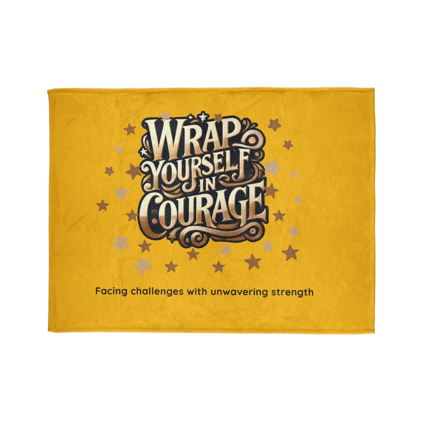 Wrap Yourself in Courage Cozy Blanket