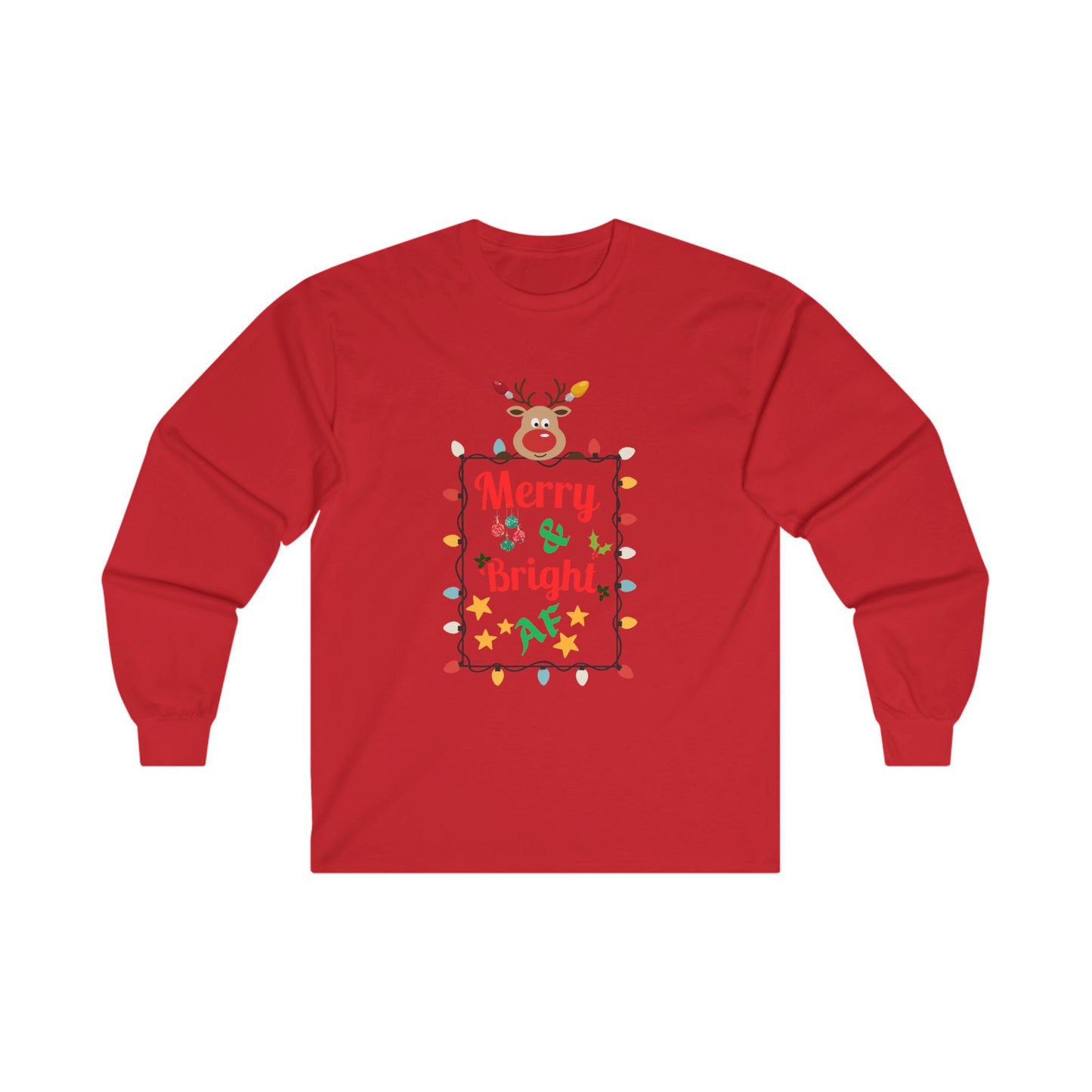 Merry and Bright AF Holiday Sweater Design