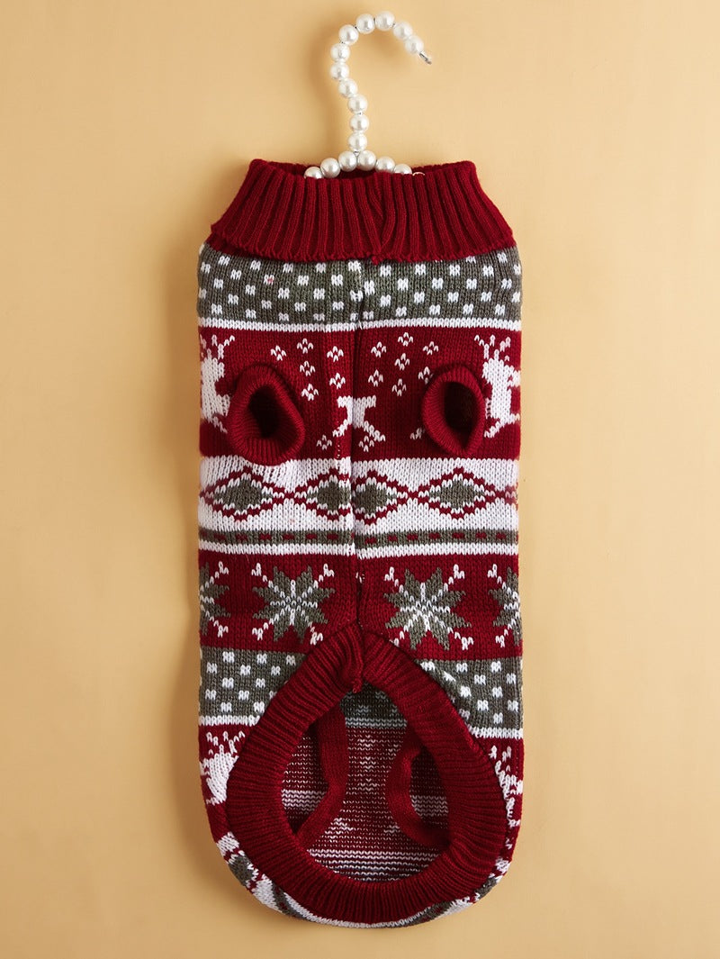 Christmas Deer Pet Knitted Sweater