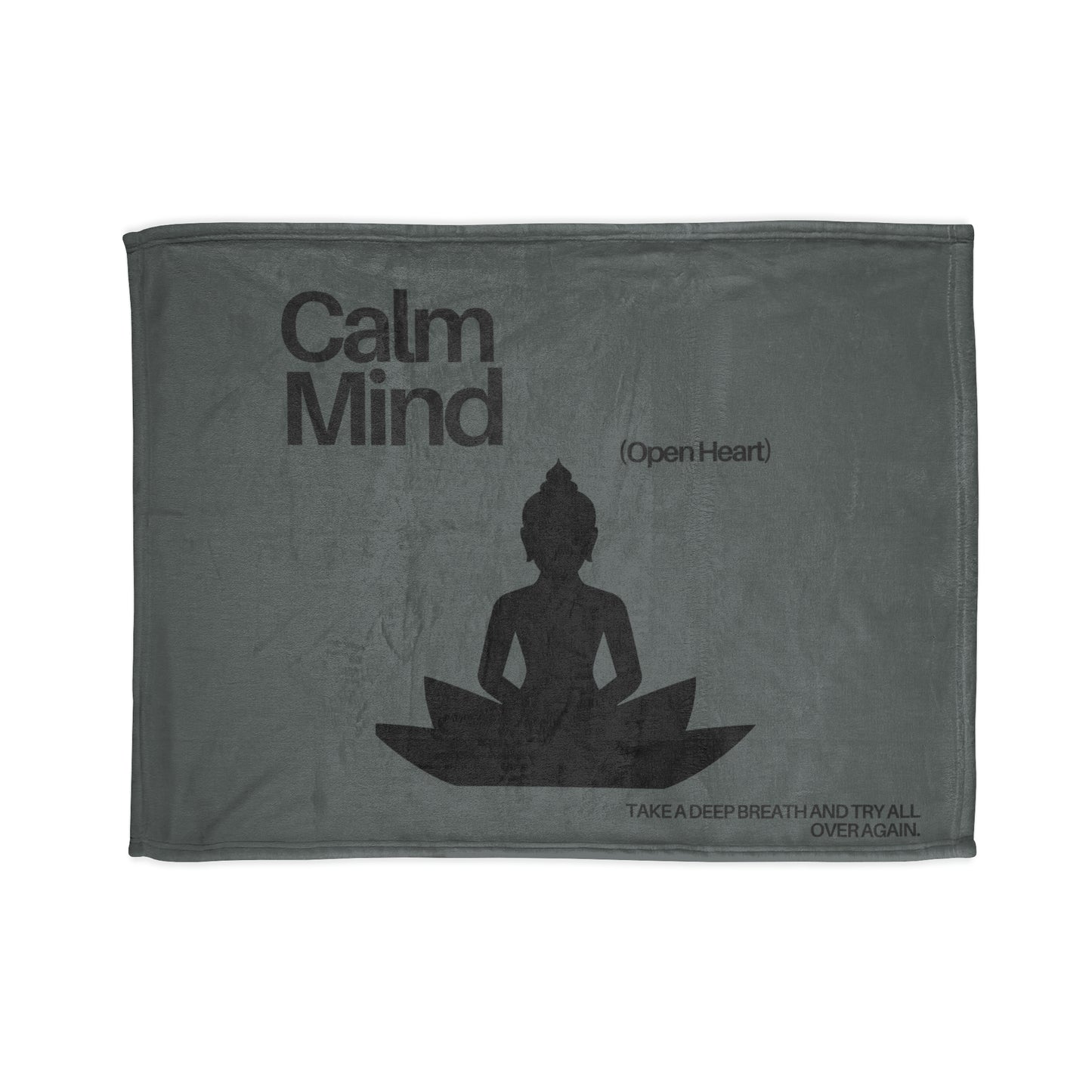 Calm Mind, Open Heart Blanket