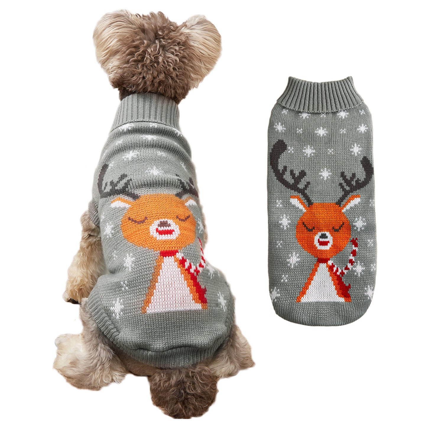 Christmas Deer Pet Knitted Sweater