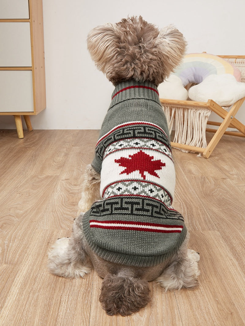 Christmas Deer Pet Knitted Sweater