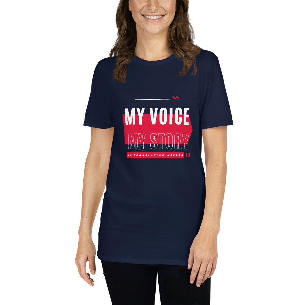 My Voice My Power. Short-Sleeve Unisex T-Shirt